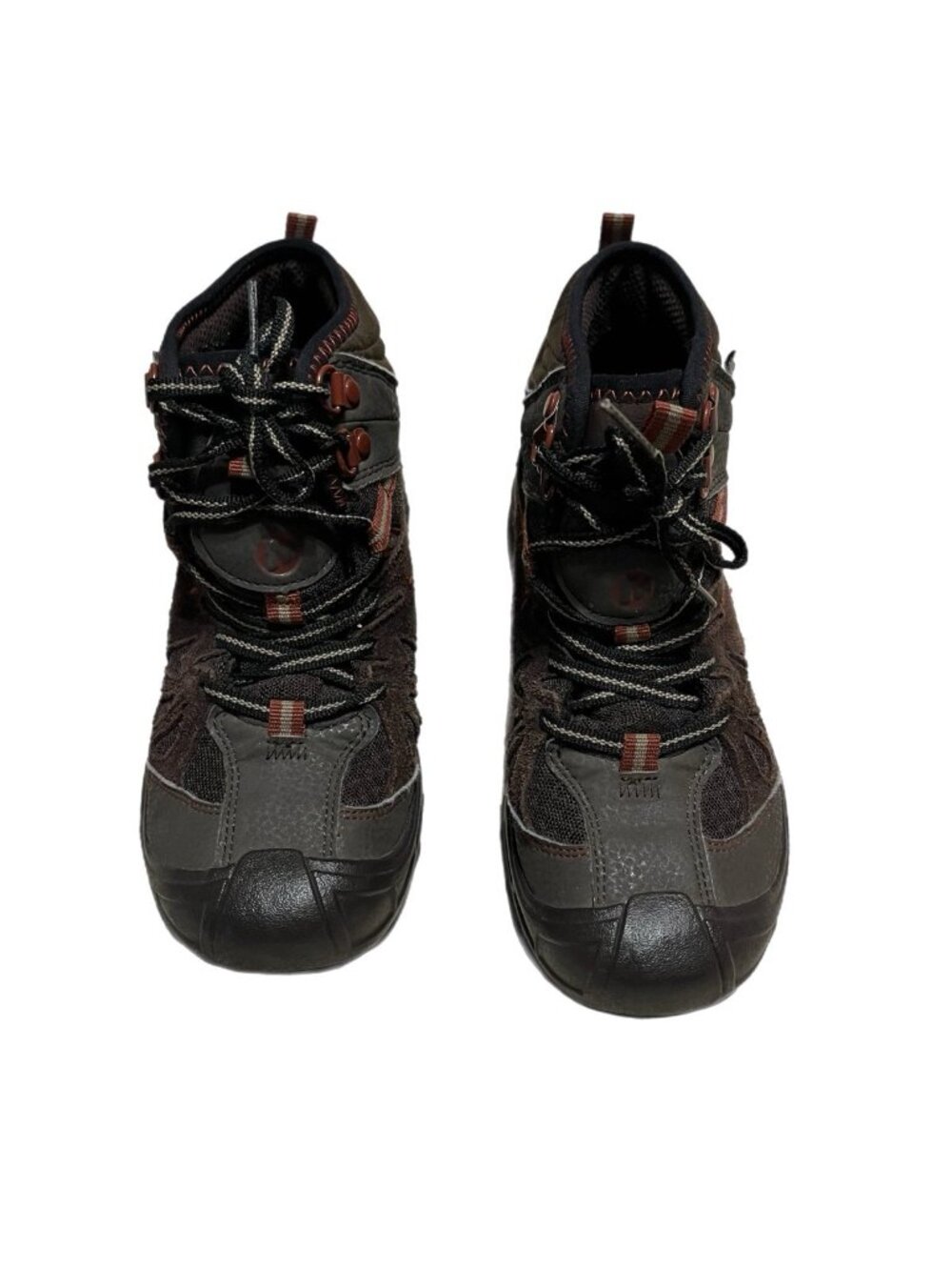 Boys MERRELL Capra Mid WTPF  Leather Hiking Shoes Boots Youth Size 2M